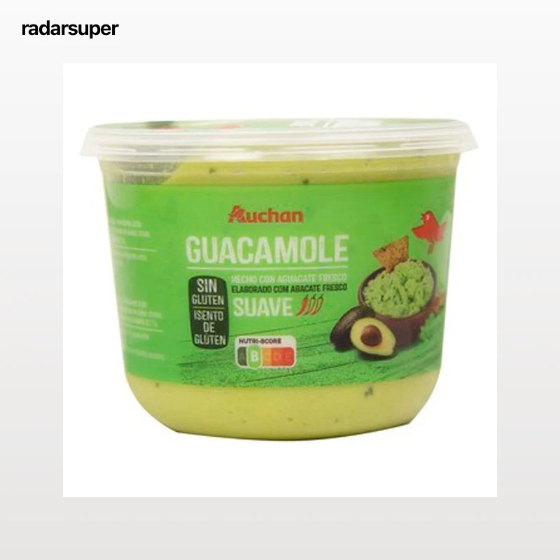 AUCHAN Guacamole suave, elaborado con aguacate fresco 500 g. Producto Alcampo