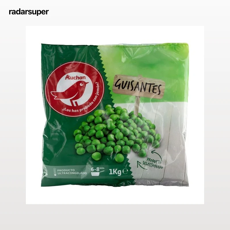 AUCHAN Guisantes finos 1 kg. Producto Alcampo