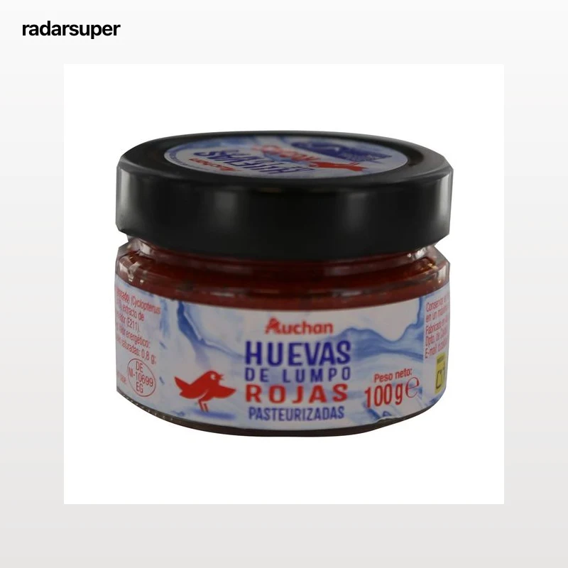 AUCHAN Huevas rojas de lumpo procedentes de pesca sostenible certificada (MSC) 100 g Producto Alcampo.