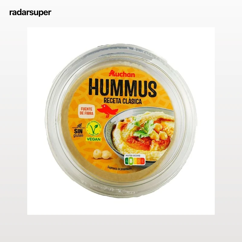 AUCHAN Hummus receta clásica 500 g Producto Alcampo.
