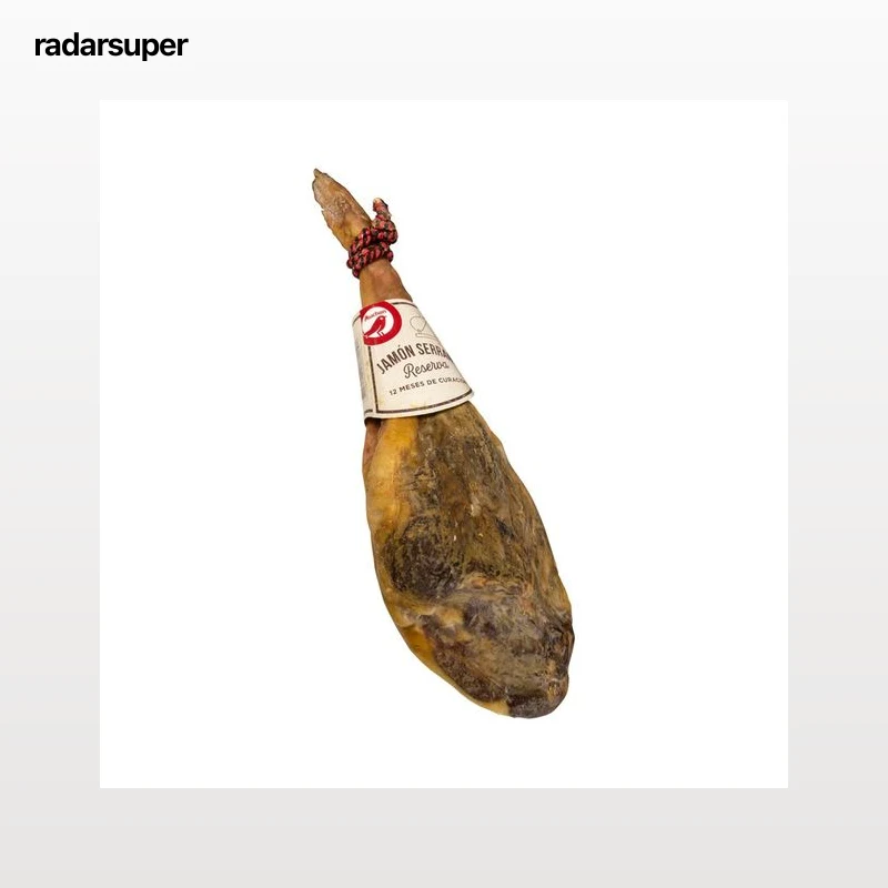 AUCHAN Jamón serrano reserva con 12 meses de curación pieza de 6 a 7 kilos (peso aproximado). Producto Alcampo