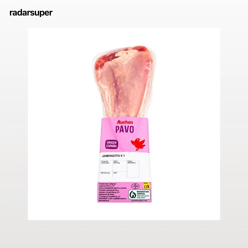 AUCHAN Jamoncito de pavo al vacío 1 ud. Producto Alcampo.