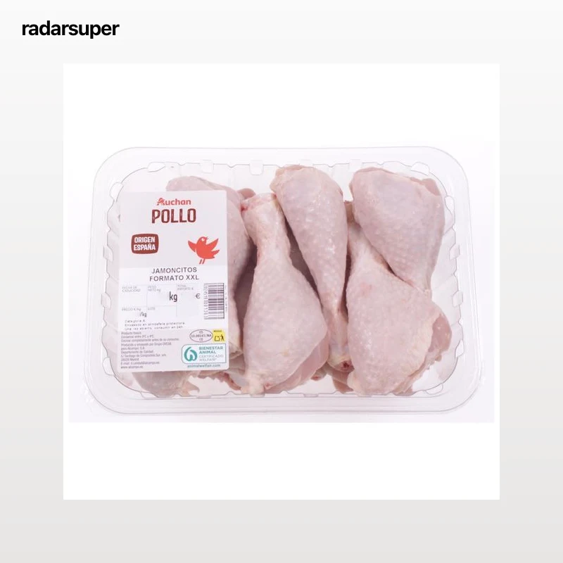 AUCHAN Jamoncitos de pollo 10 uds XXL. Producto Alcampo.