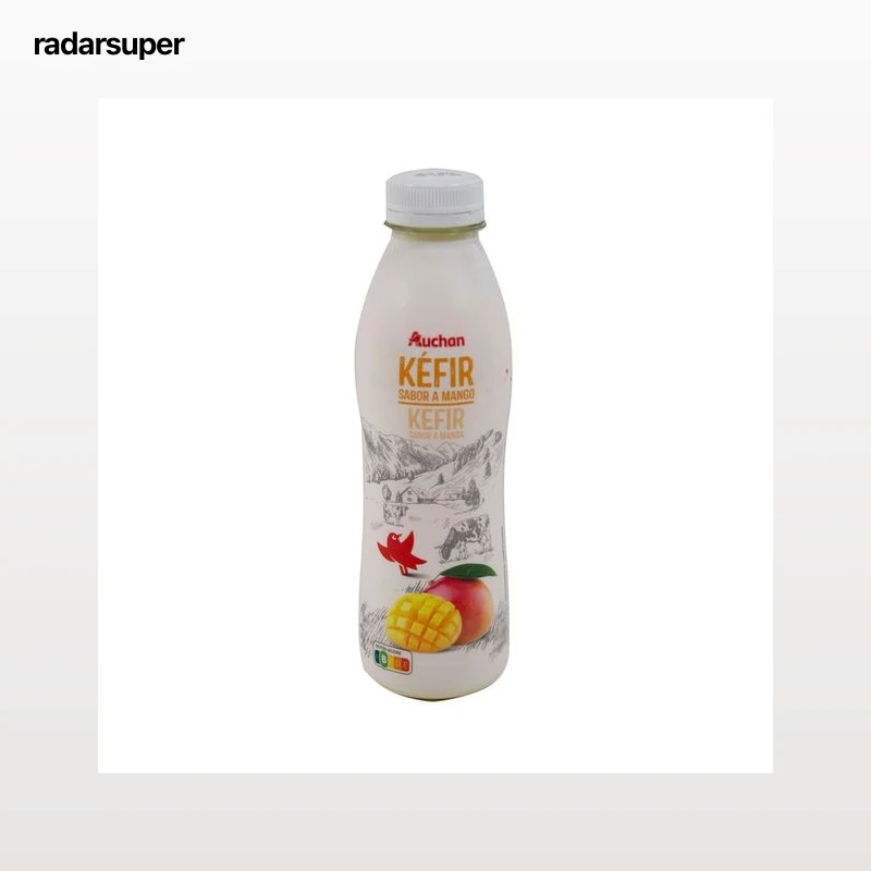 AUCHAN Kefir líquido sabor mango Botella de 486ml. Producto Alcampo