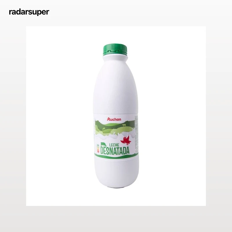 AUCHAN Leche de vaca desnatada 1,5 l Producto Alcampo.