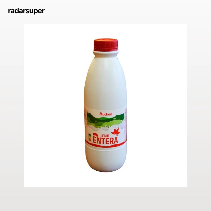 AUCHAN Leche de vaca entera 1,5 l Producto Alcampo.