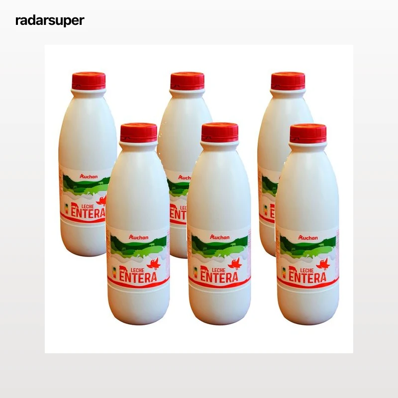 AUCHAN Leche de vaca entera 6 x 1,5 l Producto Alcampo.