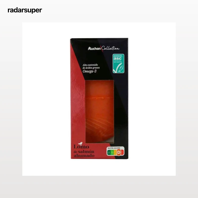 AUCHAN Lomo salmón ahumado 150 g. Producto Alcampo