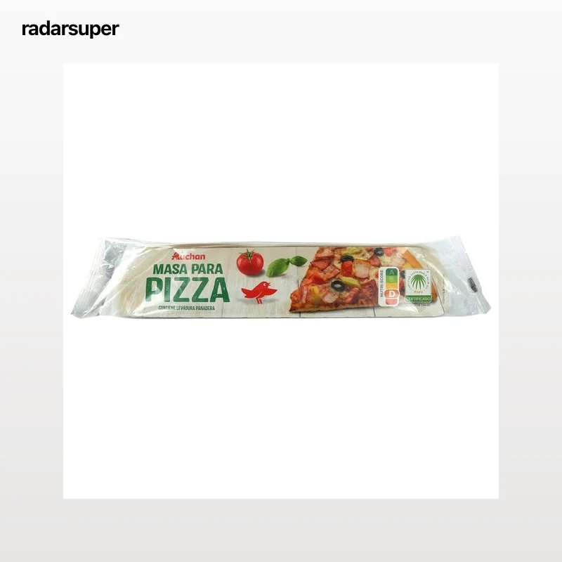 AUCHAN Masa para pizza tradicional con levadura panadera 260 g. Producto Alcampo