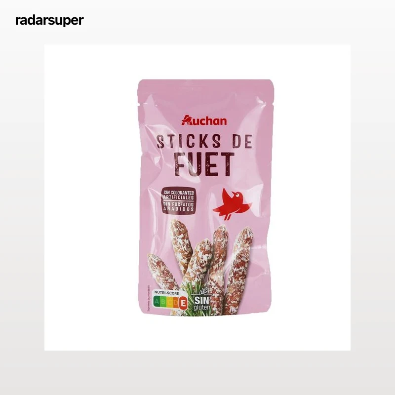 AUCHAN Mini fuets elaborados sin colorantes artificiales 50 g. Producto Alcampo