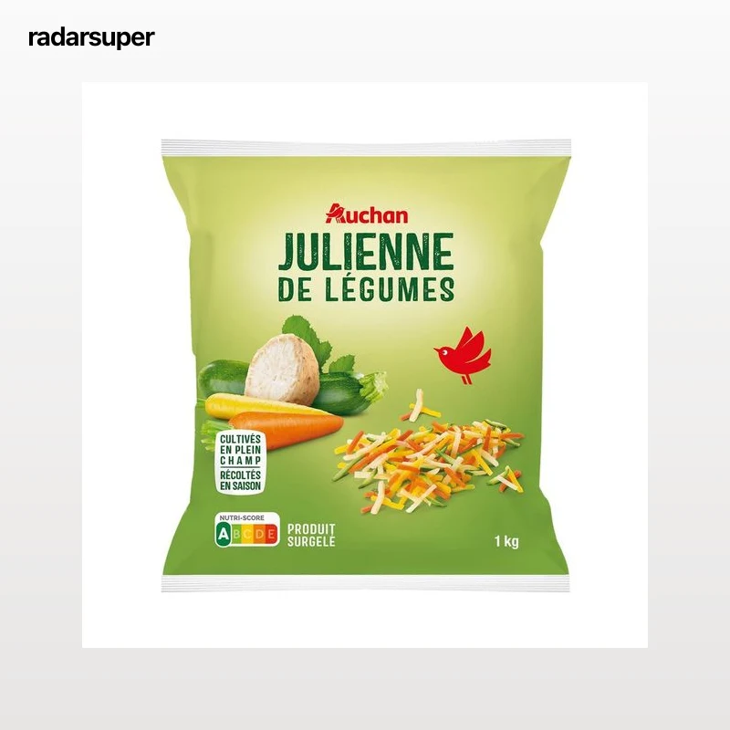 AUCHAN Mix de verduras cortadas en juliana 1 kg Producto Alcampo.