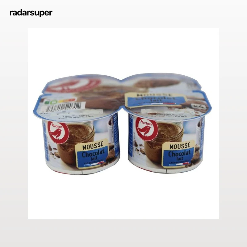 AUCHAN Mousse de chocolate 4 x 60 g Producto Alcampo.