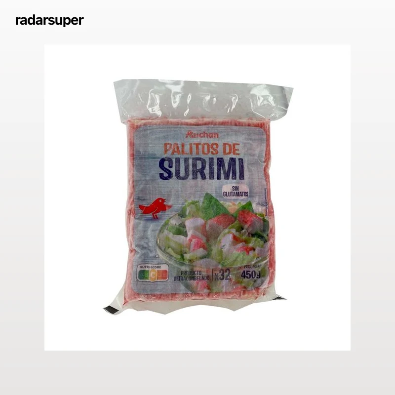 AUCHAN Palitos de surimi con cangrejo 450 g. Producto Alcampo