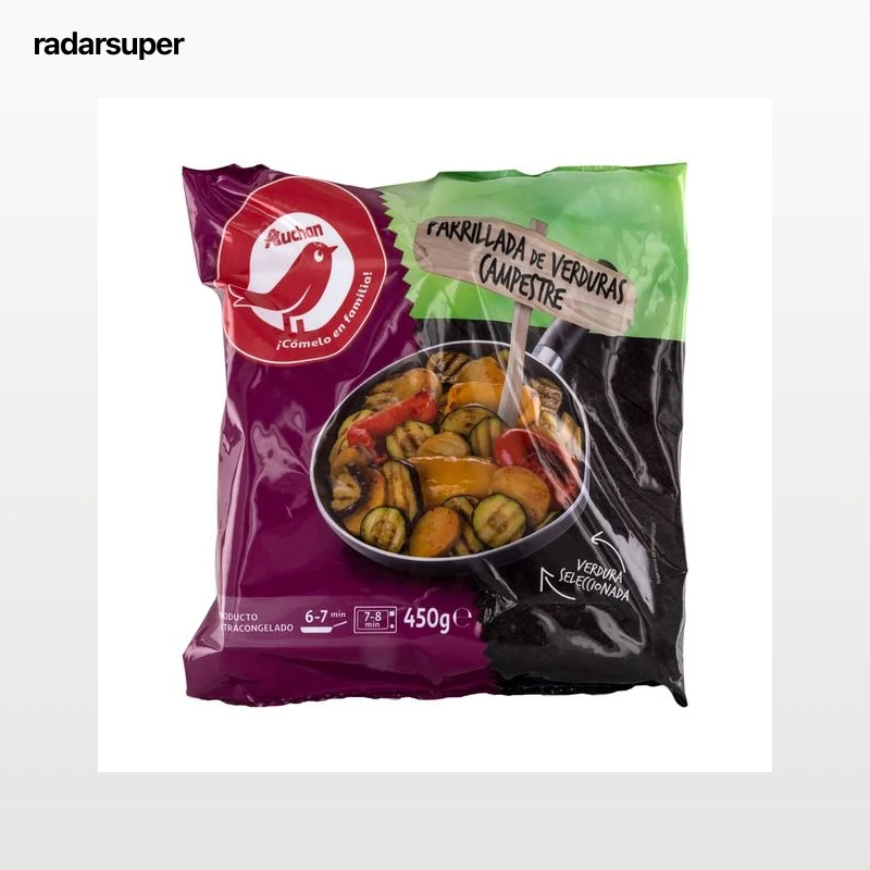 AUCHAN Parrillada de verduras al estilo campestre 250 g. Producto Alcampo