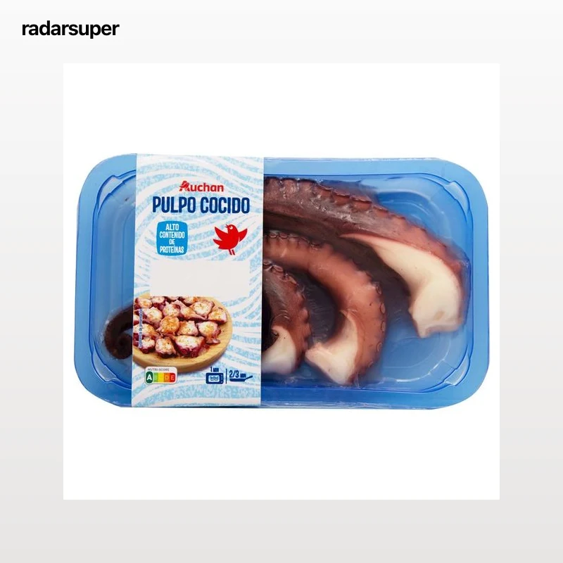AUCHAN Patas de pulpo cocidas 250 g. Producto Alcampo