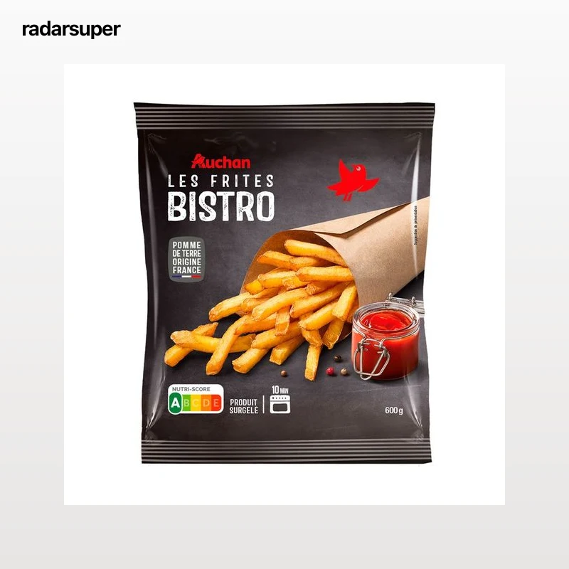 AUCHAN Patatas fritas Bistro 600 g Producto Alcampo.