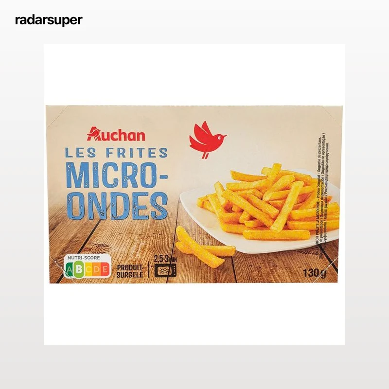 AUCHAN Patatas fritas congeladas ideales para microondas 130 g Producto Alcampo