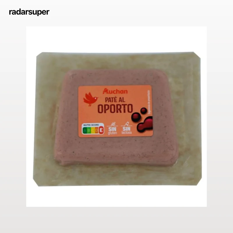 AUCHAN Paté al Oporto sin gluten y sin lactosa 75 g. Producto Alcampo