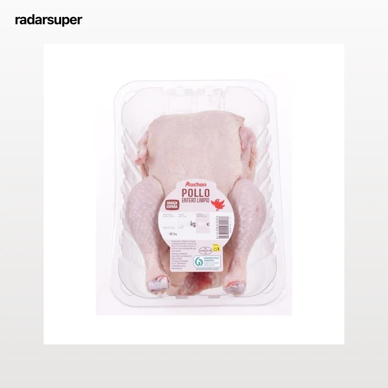 AUCHAN Pollo limpio para asar. Producto Alcampo