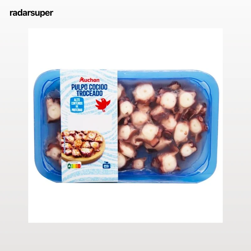 AUCHAN Pulpo cocido troceado 250 g. Producto Alcampo