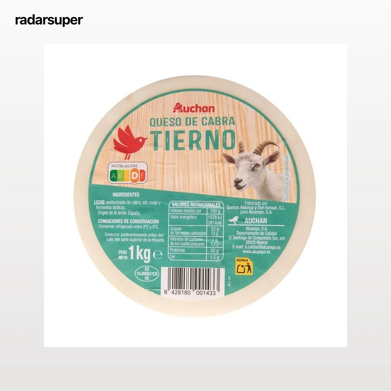 AUCHAN Queso de cabra tierno mini Producto Alcampo