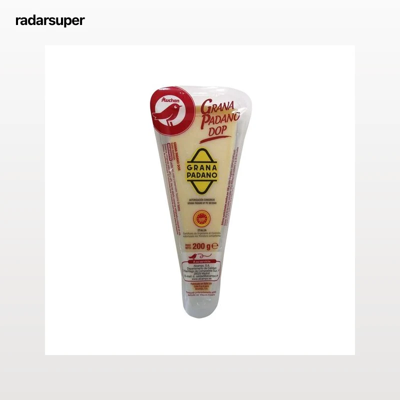 AUCHAN Queso en cuña Grana Padano DOP 200 g. Producto Alcampo