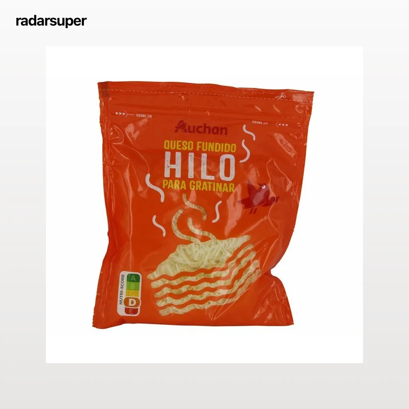 AUCHAN Queso en hilo fundido para gratinar , 200 g. Producto Alcampo