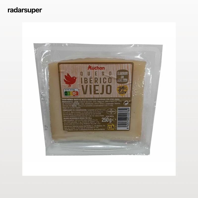 AUCHAN Queso ibérico viejo leche cruda 250 g. Producto Alcampo