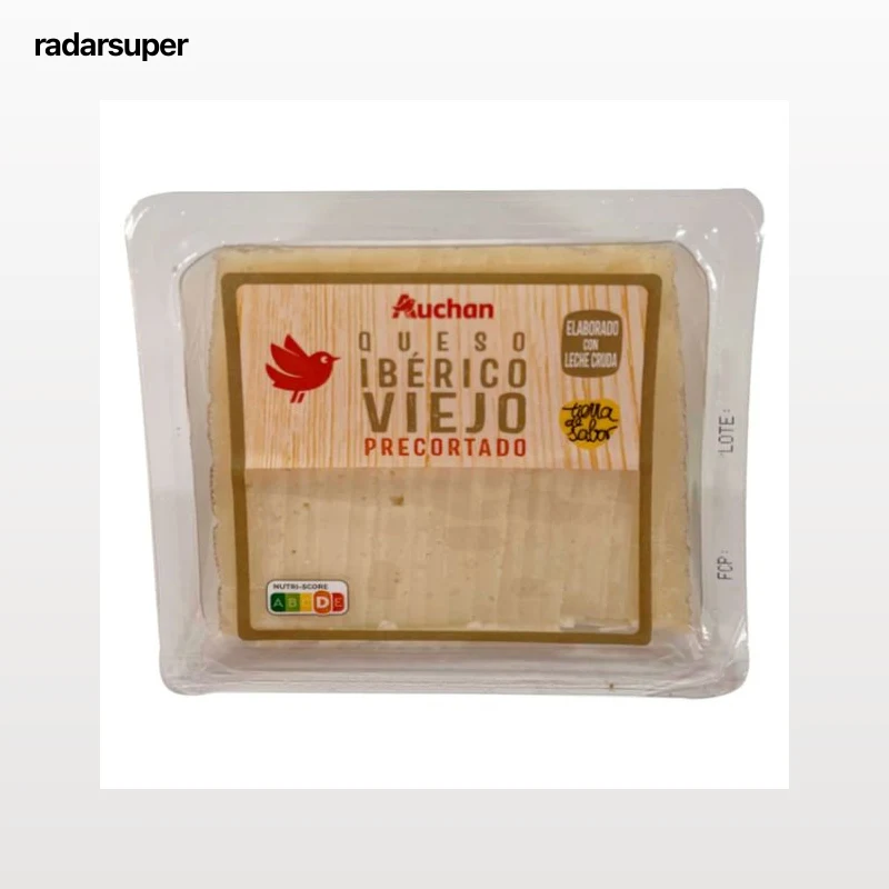 AUCHAN Queso ibérico viejo leche cruda cortado tapitas 250 g. Producto Alcampo