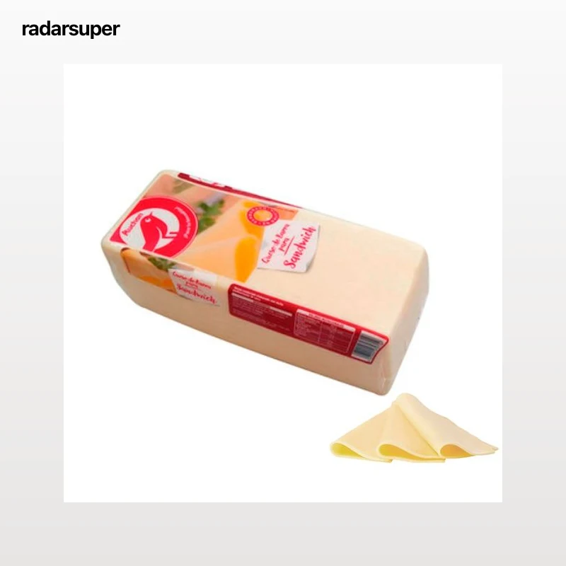 AUCHAN Queso madurado barra sándwich Producto Alcampo. - Loncha normal 1 a 2 mm