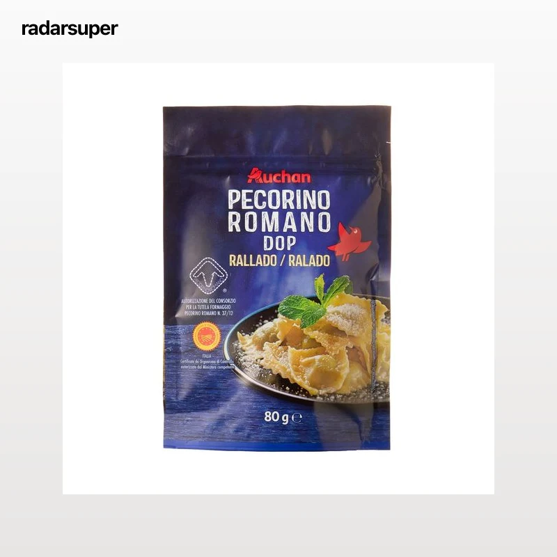 AUCHAN Queso rallado Pecorino Romano DOP 80 g. Producto Alcampo