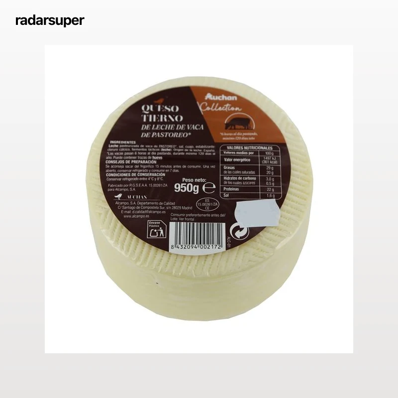 AUCHAN Queso vaca pastoreo collection mini 950 g. Producto Alcampo