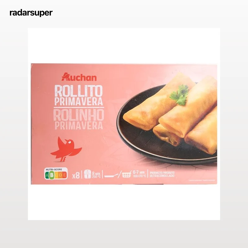 AUCHAN Rollitos de primavera 8 uds. 400 g Producto Alcampo.