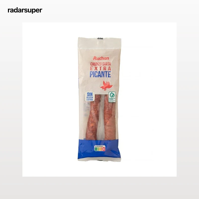 AUCHAN Sarta de chorizo picante de categoria extra 280 g. Producto Alcampo