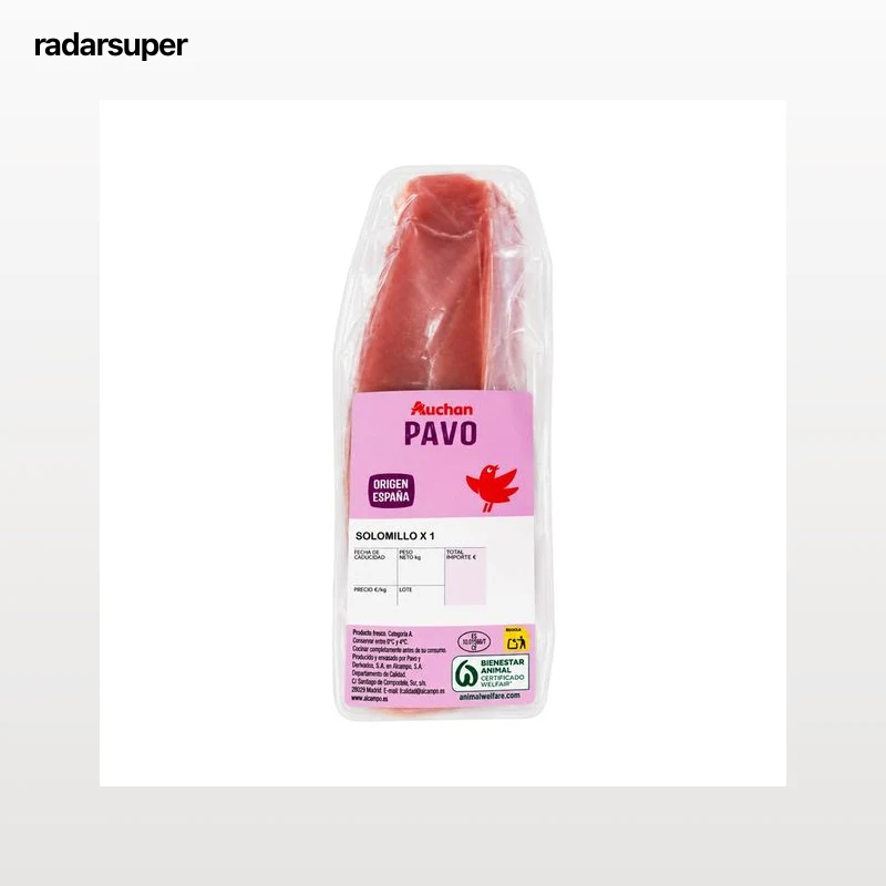 AUCHAN Solomillo de pavo al vacío 1 ud. Producto Alcampo.