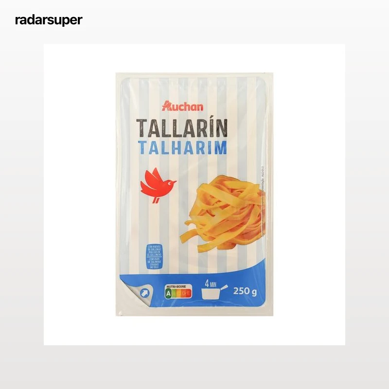 AUCHAN Tallarines frescos de pasta al huevo 250 g. Producto Alcampo