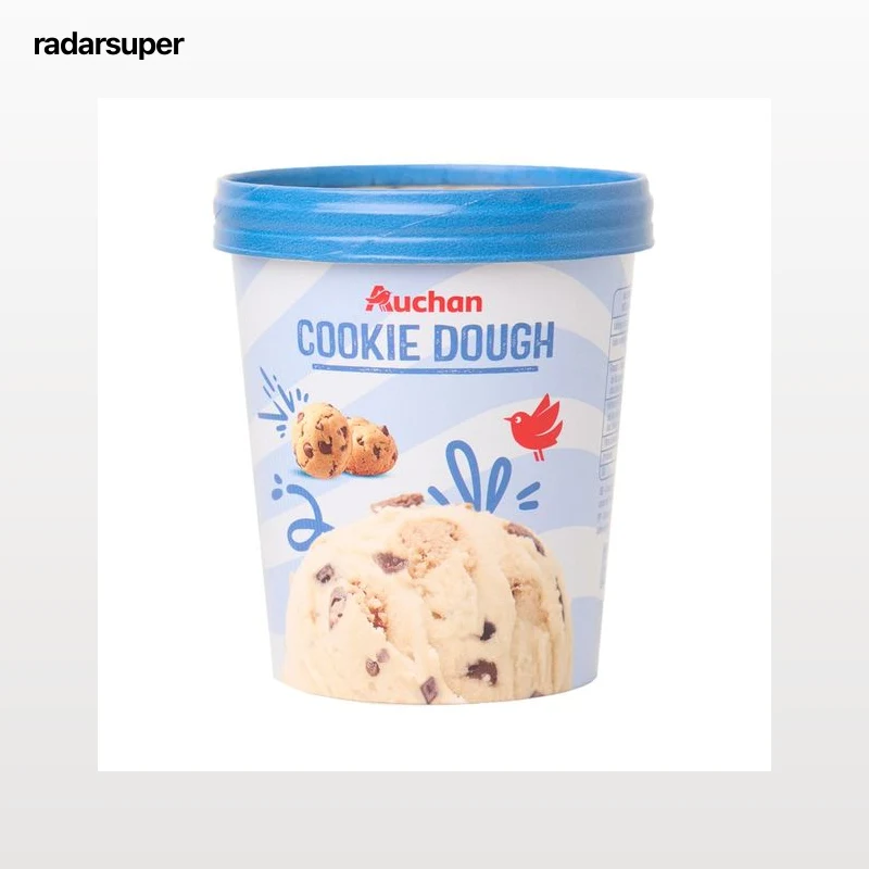 AUCHAN Tarrina de helado cookie dough 500 ml. 350 g. Producto Alcampo