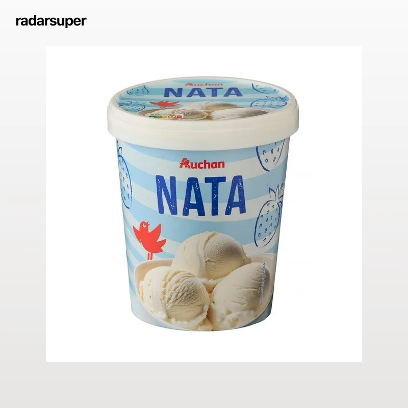 AUCHAN Tarrina de nata 500 ml Producto Alcampo.