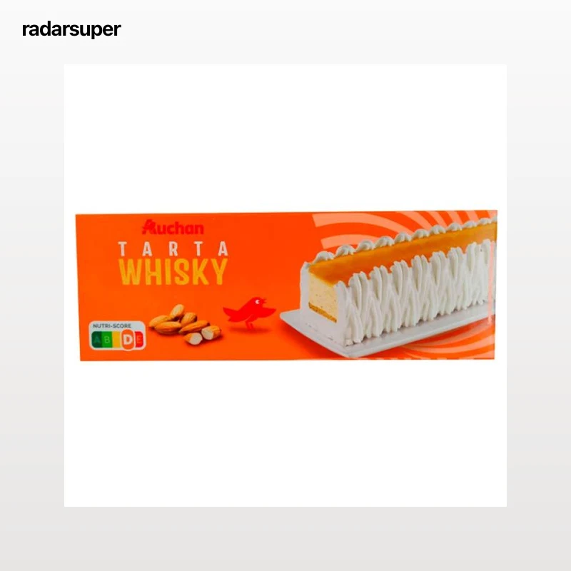 AUCHAN Tarta helada rectangular al whisky 1 l. Producto Alcampo