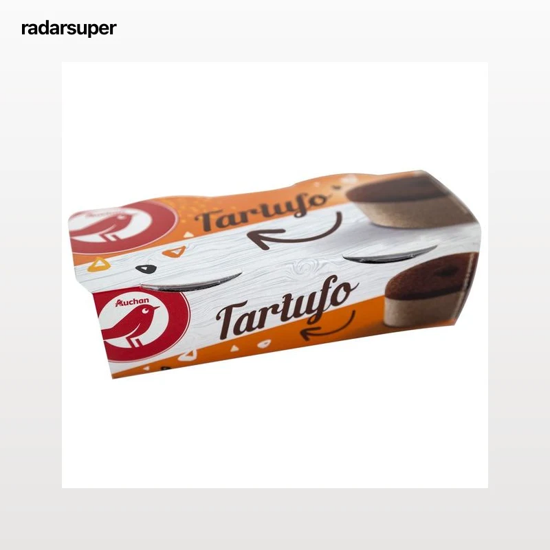 AUCHAN Tartufo receta italiana 2 x 90 g. Producto Alcampo