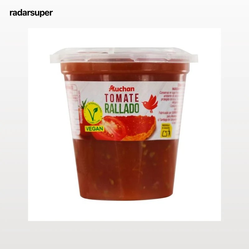 AUCHAN Tomate rallado natural 230 g Producto Alcampo.