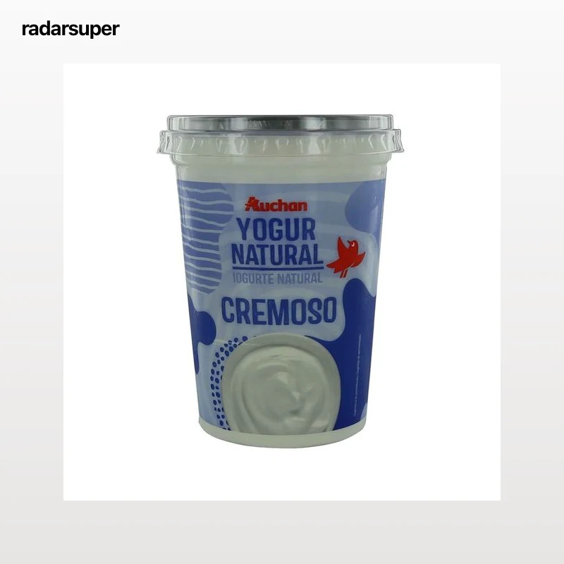 AUCHAN Yogur cremoso natural 500 g. Producto Alcampo