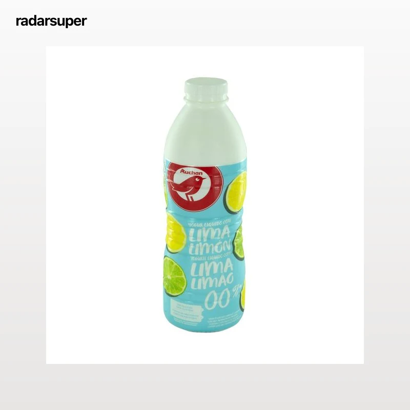 AUCHAN Yogur líquido desnatado sin azúcares añadidos con sabor lima-limón 1 l Producto Alcampo.