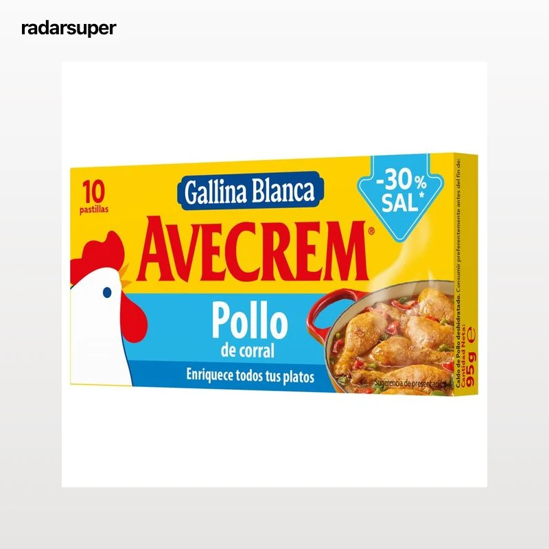 AVECREM Pastillas de caldo de pollo 10 uds 95 g.