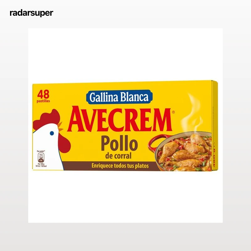 AVECREM Pastillas de caldo pollo 48 uds. 480 g.