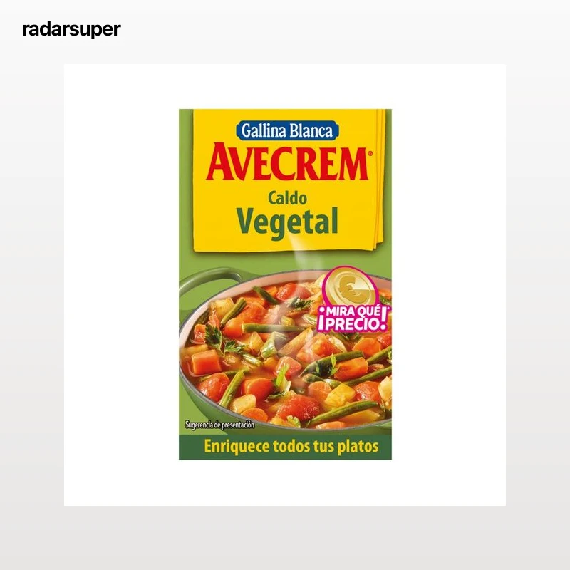 AVECREM Pastillas de caldo vegetal 8 uds. 80 g.