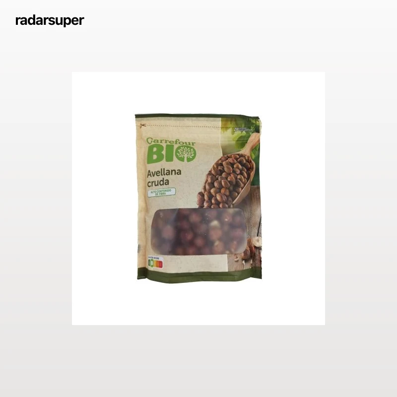 Avellana cruda ecológica Carrefour Bio doy pack 125 g.