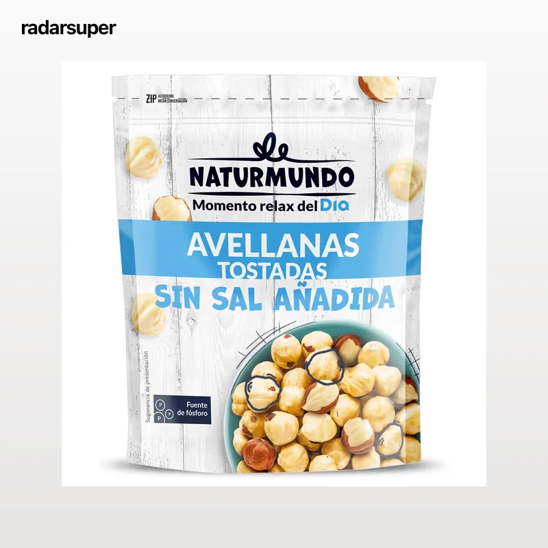 Avellanas tostadas sin sal añadida Dia Naturmundo 200 g