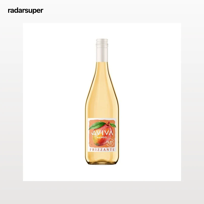 AVIVA Vino blanco frizzante aromatizado con mango y con bajo contenido en alcohol (5.5%) botella 75 cl.