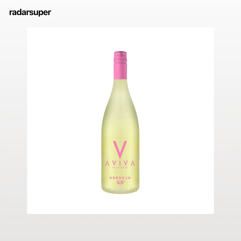 AVIVA Vino blanco frizzante verdejo 5.5 % botella de 75 cl.